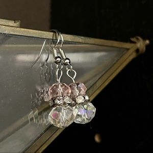 Faceted Glass Earrings